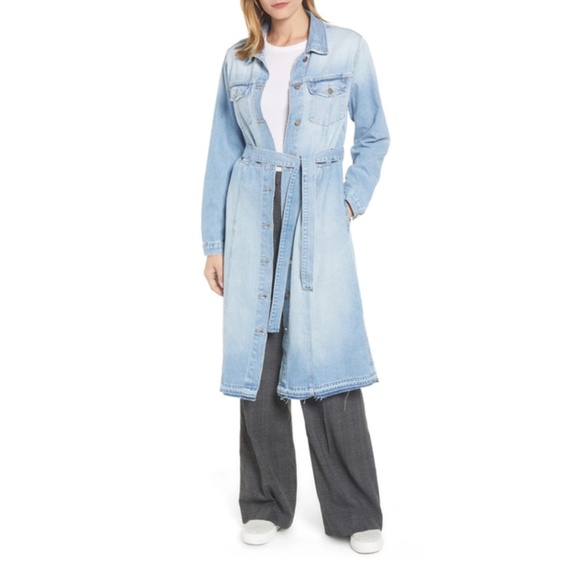 Anthropologie - SANCTUARY Ramsey Long Cotton Denim Jacket/Duster/Dress - Picture 4 of 6